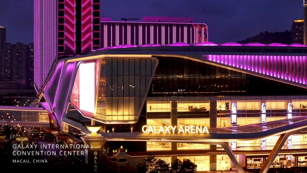 The day and night of Galaxy International Convention Center in Macau, China!